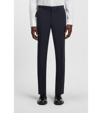 HUGO para homem. 50540306 Calças Hesten253X azul-marinho (94), Casual, Sapatos de Festa, Lã, Clássico