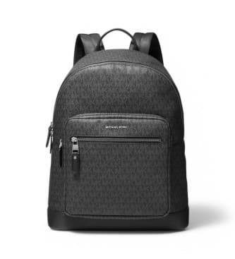 Michael Kors para homem. 33F0LHDB2U Mochila com logótipo Hudson preto (OSFA), Casual, Lona