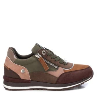 Refresh para mulher. 17140104-KAKI Ténis 171401 verde (37), 3 a 5cm, Zíper, Casual