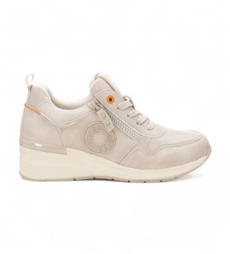Refresh para mulher. 17228002-HIELO Ténis 172280 bege (40), 3 a 5cm, Zíper, Casual