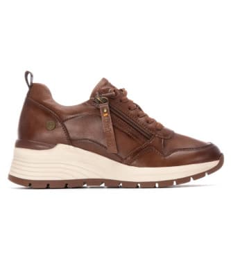 Refresh para mulher. 17293802-CAMEL Ténis 172938 castanho (40), Marrom, 1 a 3cm, Cordão, Zíper, Casual