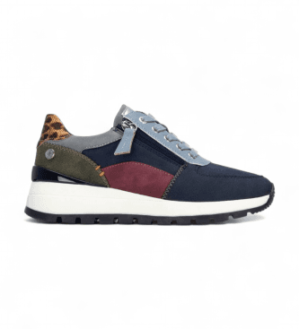 Refresh para mulher. 17324304-NAVY Ténis 173243 azul-marinho (36), Plano, 1 a 3cm, Zíper, Casual