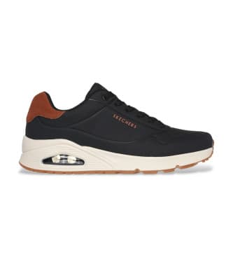 Skechers para homem. 183004 Sapatilhas Uno Suited On Air preto (40), Plano, Cordão, Casual