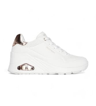 Skechers para mulher. 177520 Uno Wedge Hi Steps Sneakers branco (41), 3 a 5cm, Cordão, Casual