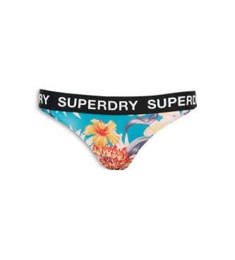 Superdry para mulher. W3010401A Calcinhas de biquíni Classics multicoloridas (L), Beachwear, Polister Reciclado, Sustentável