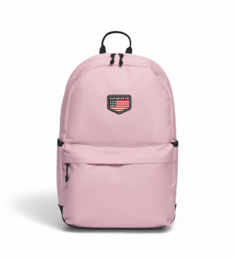 Superdry para mulher. Y9110273A Mochila com remendos Classic Montana cor-de-rosa (OSFA), Casual, Poliéster