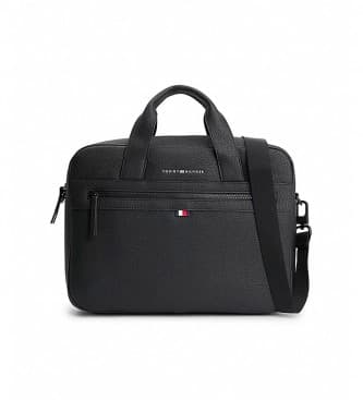 Tommy Hilfiger para homem. AM0AM09507 Essential Laptop Case preto (OSFA), Casual, Poliuretano