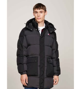 Tommy Jeans para homem. DM0DM19999 Casaco bicolor preto (S), Casual, Manga comprida, Sustentável, Nylon reciclado