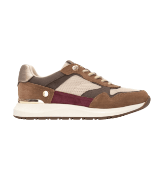 Xti para mulher. 14420601-TAUPE Ténis 144206 taupe (36), 1 a 3cm, Cordão, Casual