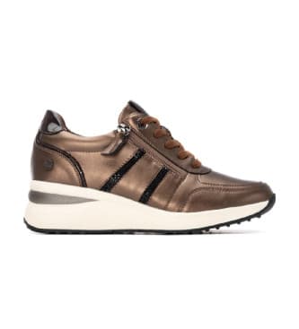 Xti para mulher. 14440701-BRONCE Ténis 144407 bronze (40), 3 a 5cm, Zíper, Casual