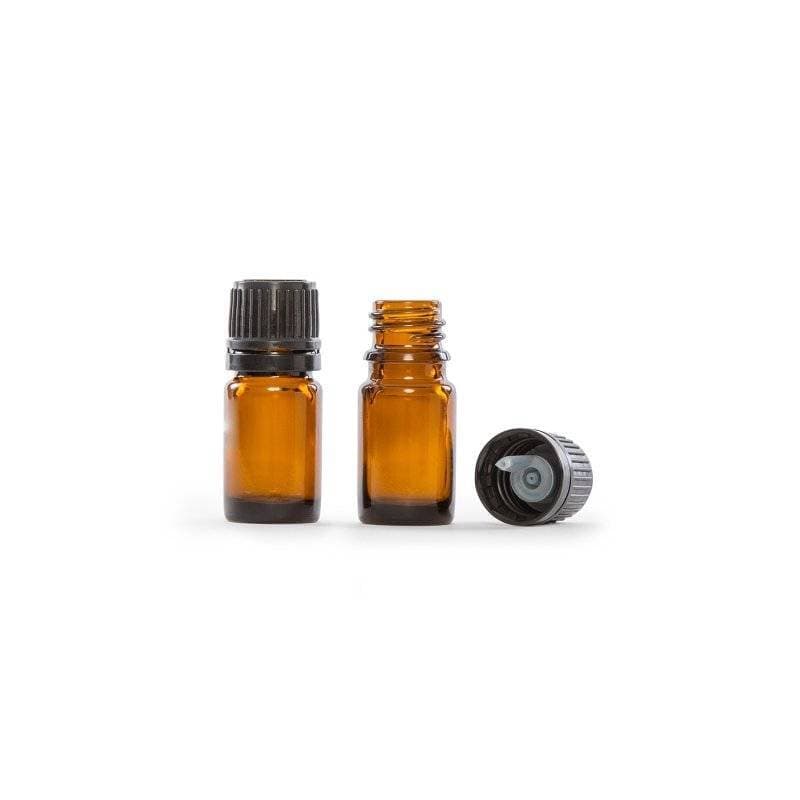 Frasco de vidro âmbar de 5 ml com tampa conta-gotas - Qualidade certificada