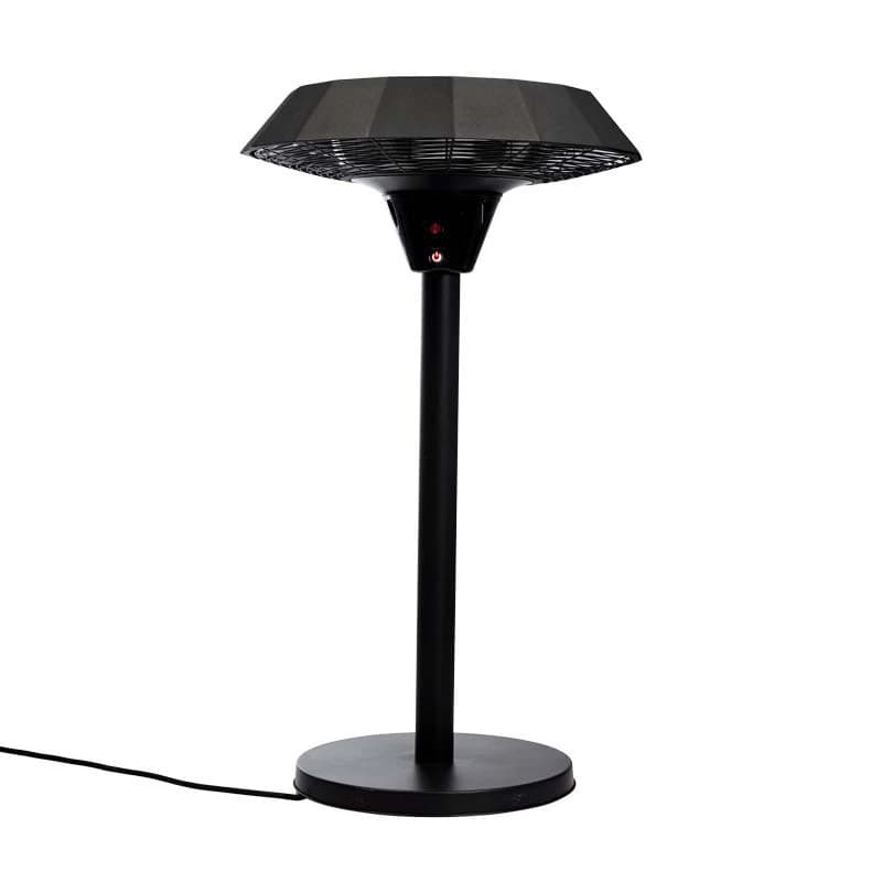 Aquecedor Independente UFO 800-1200-2000 W - Preto Hortus | Lareira-bioetanol.pt | Aquecedor de terraço de mesa
