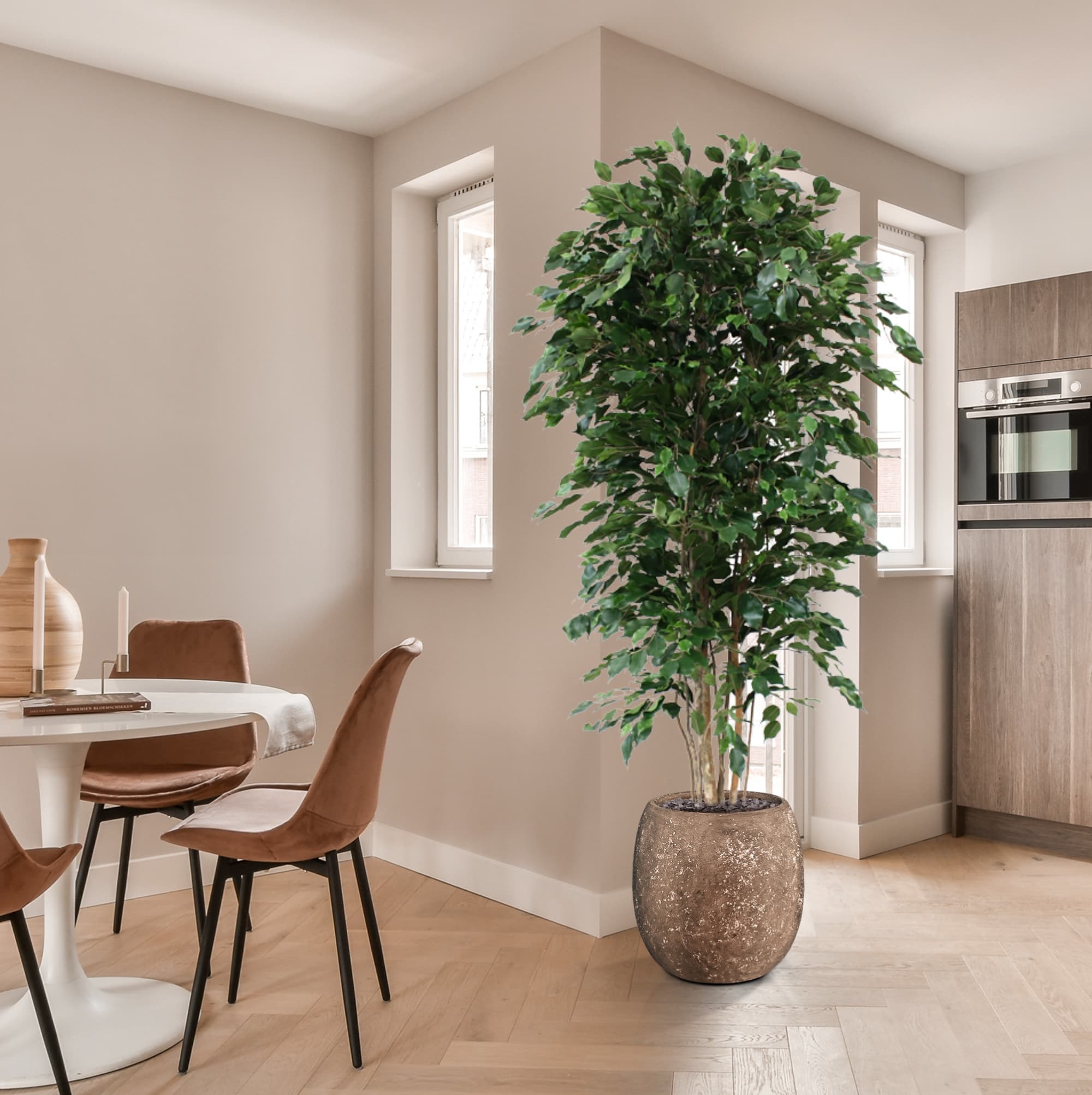 Ficus Exotica deluxe árvore artificial 210cm - verde
