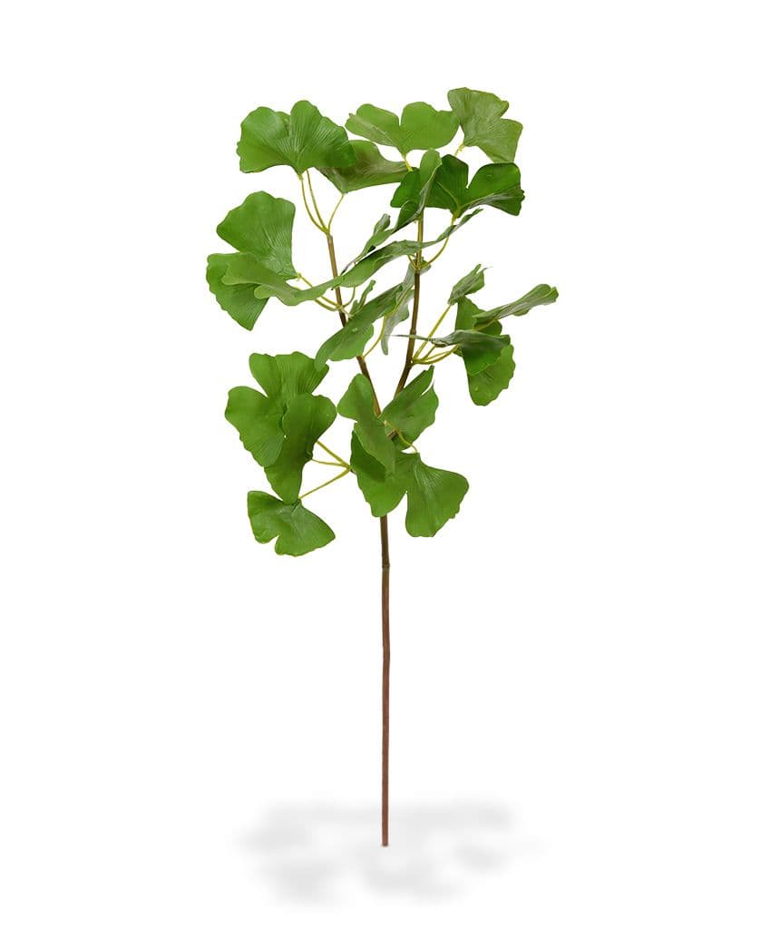 Ginkgo ramo de folha artificial deluxe 50