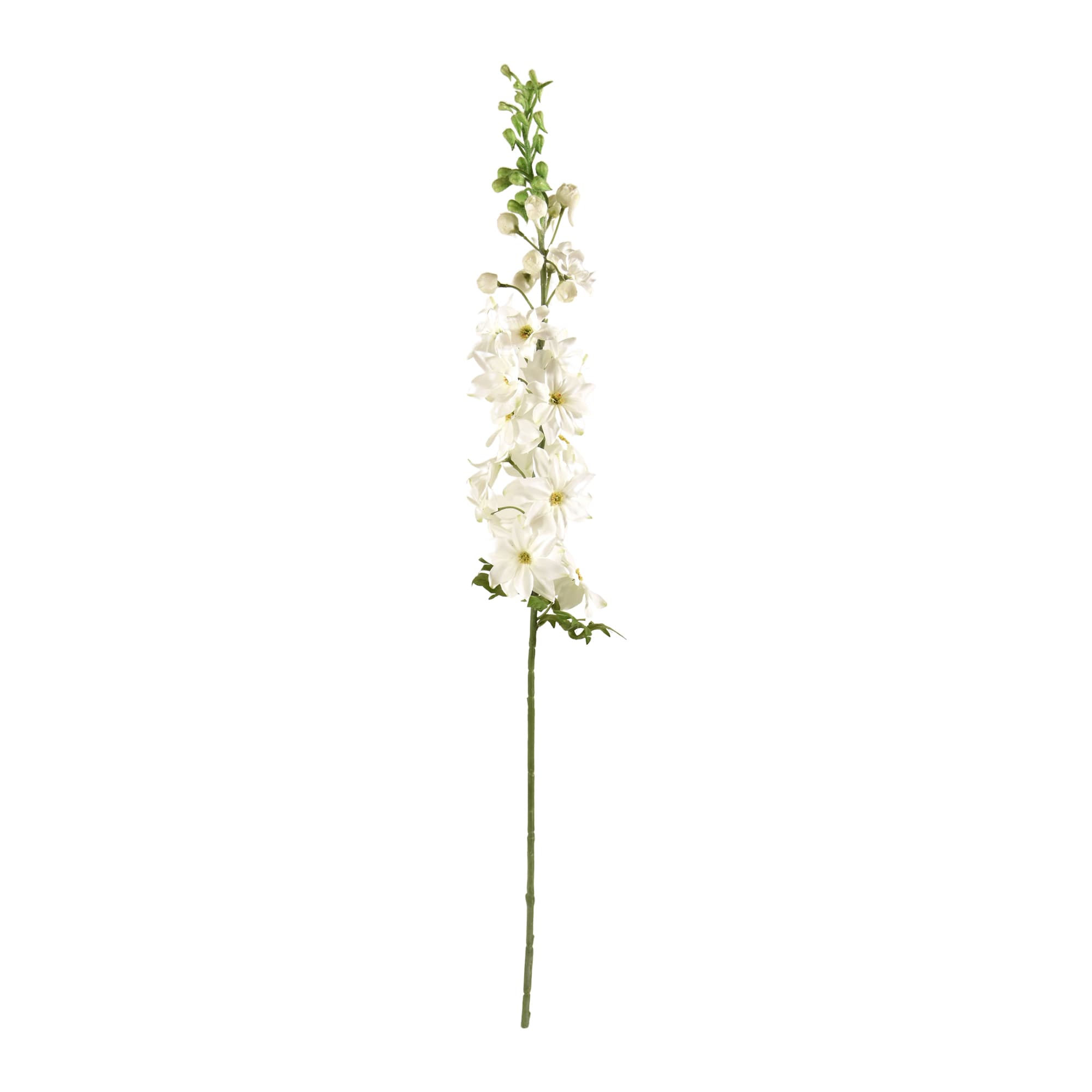 Ramo Delphinium Deluxe 100cm - branco