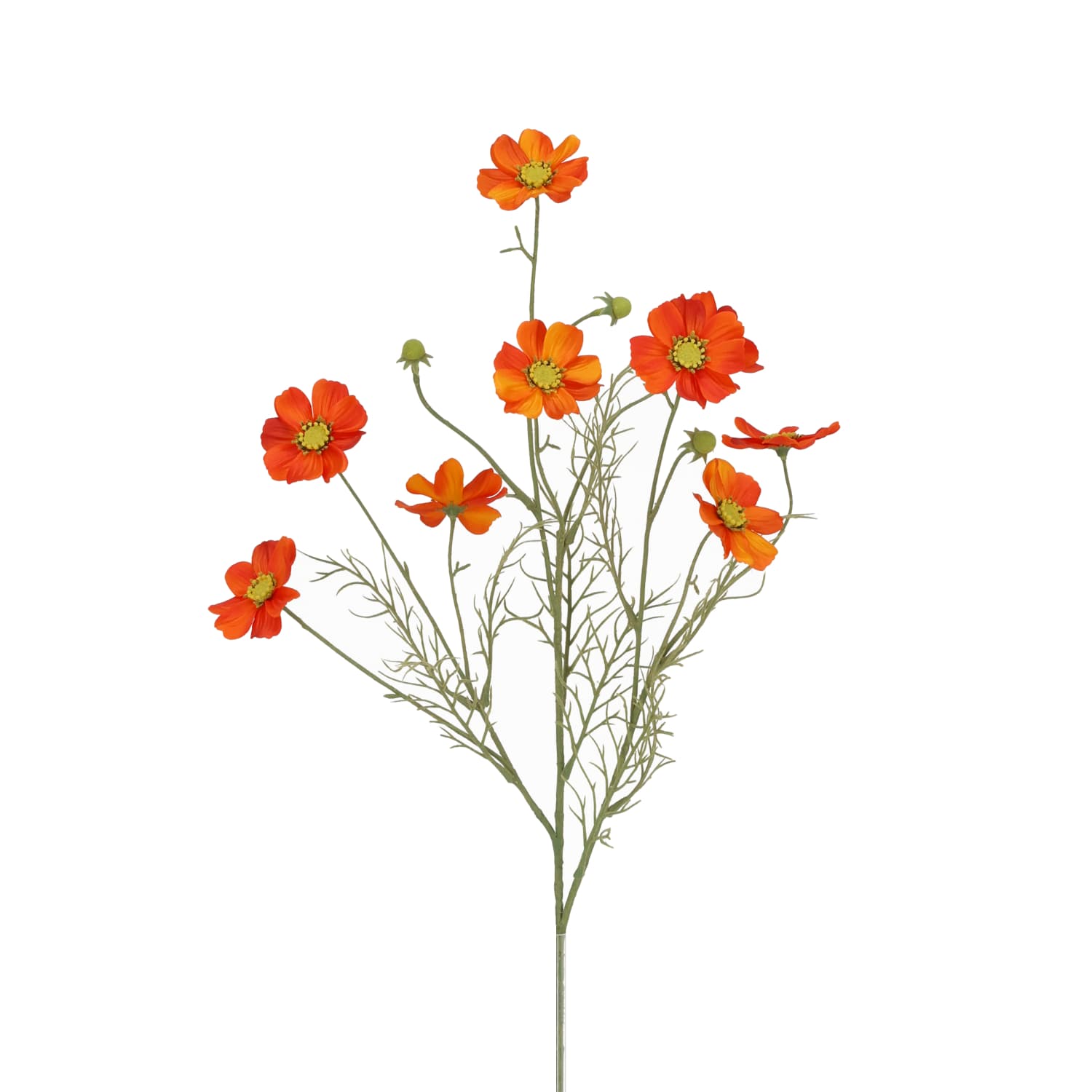 Ramo de Cosmea Artificiais 78cm Laranja