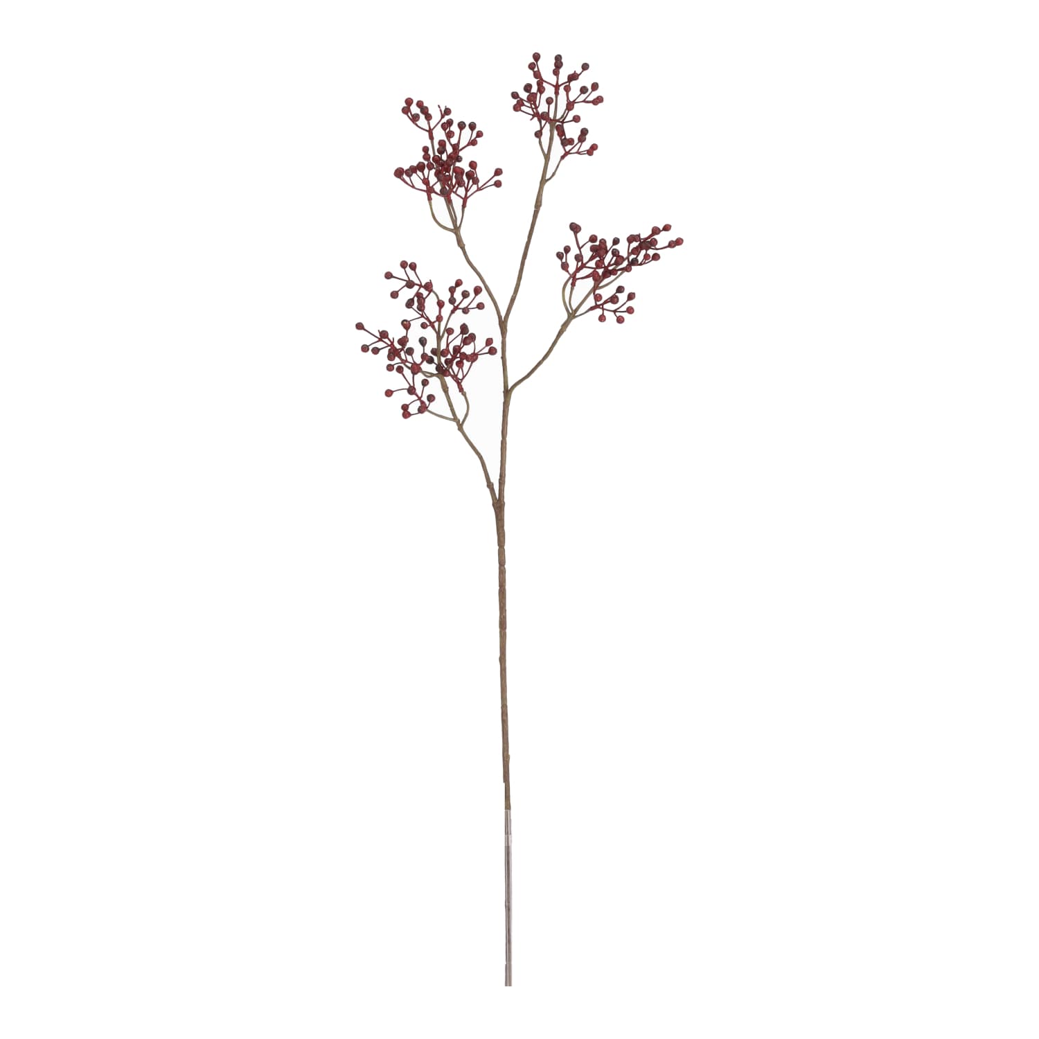 Ramo de bagas artificial Deluxe bordô 80 cm