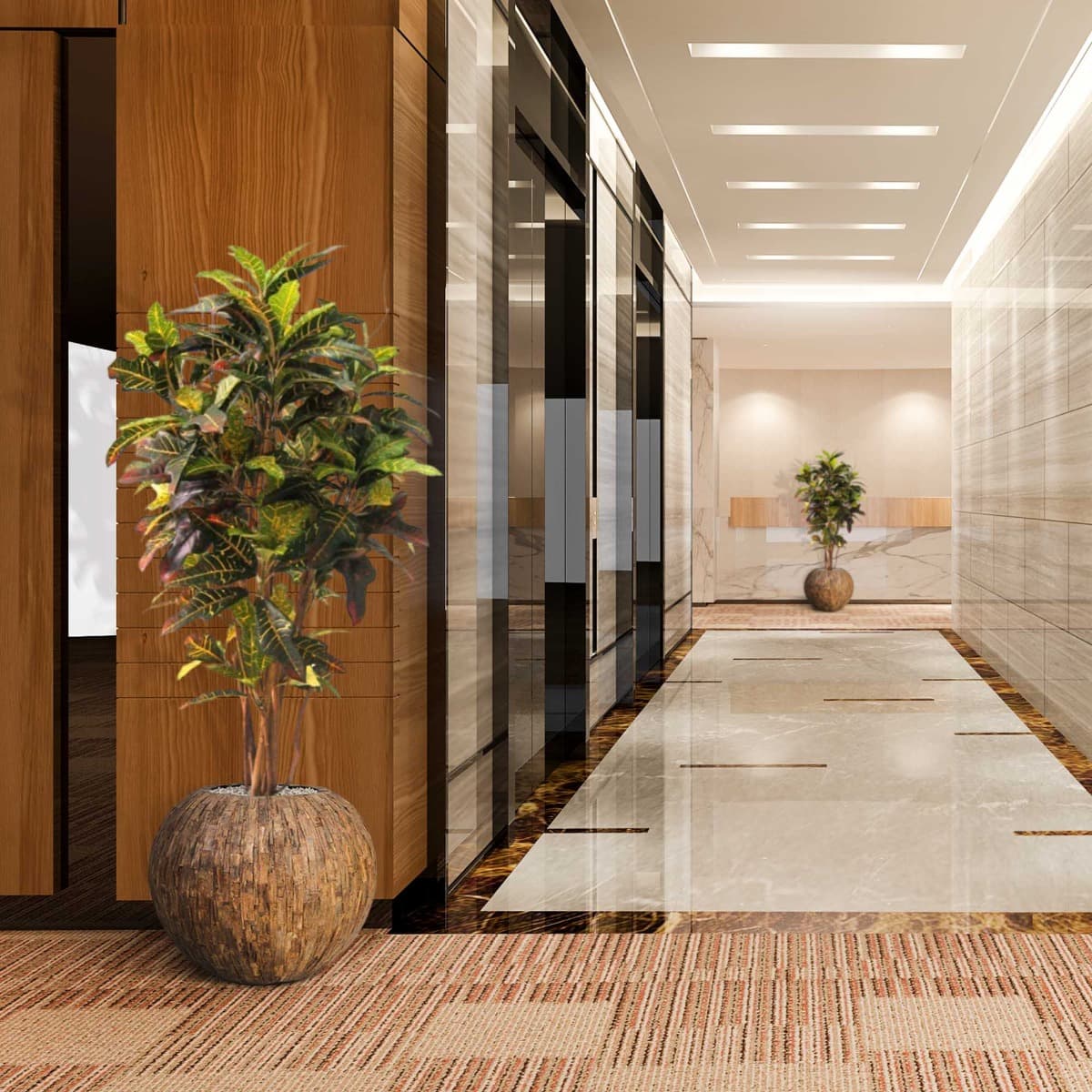 Árvore artificial Croton deluxe 130cm