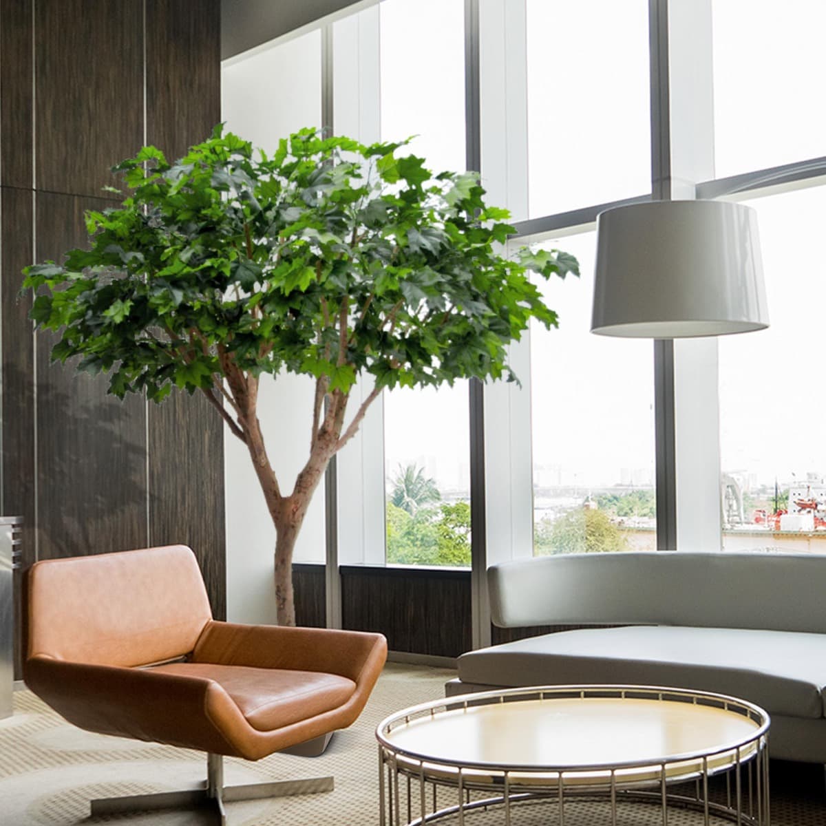 Réplica de luxo Maple Tree 240 cm retardador de fogo