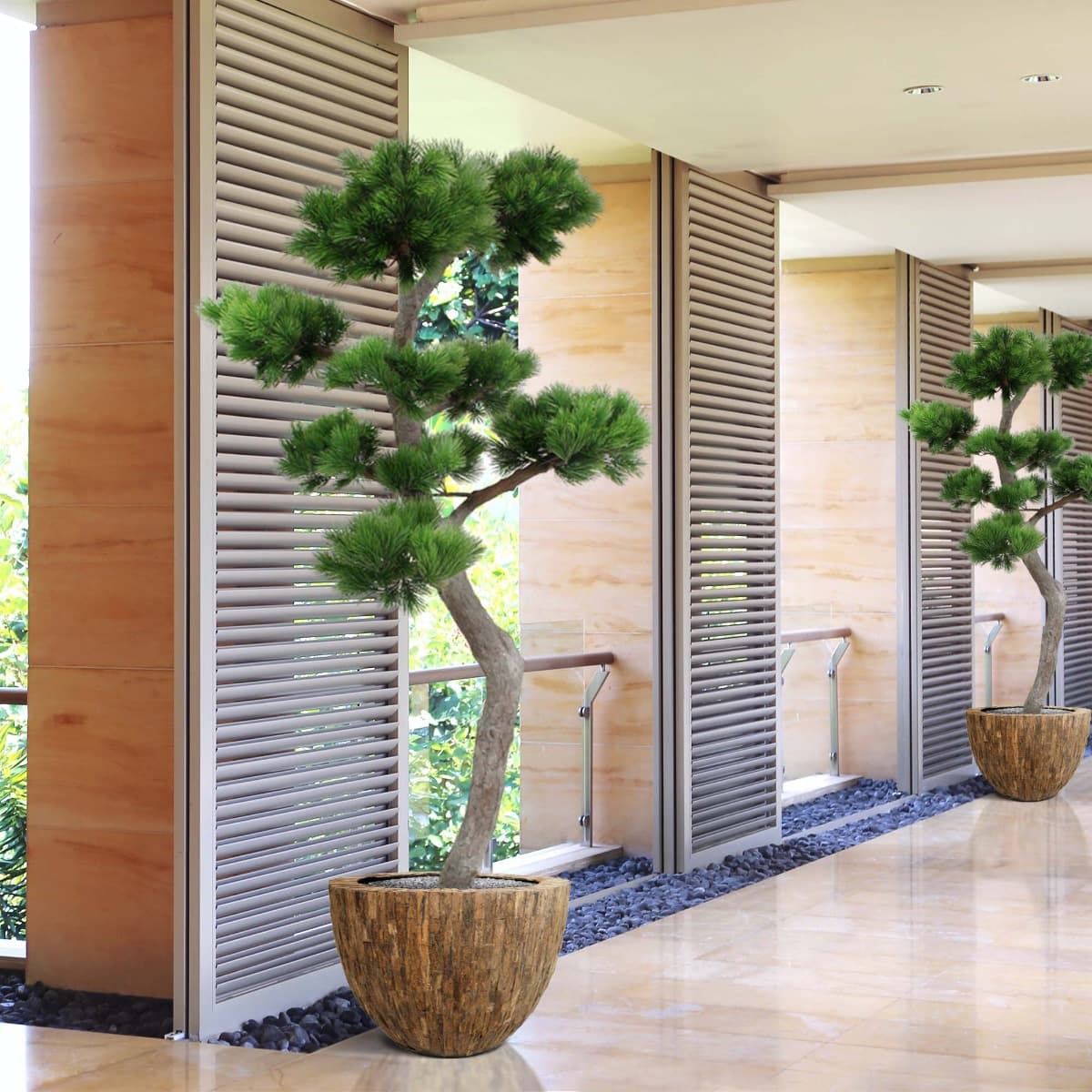 Árvore artificial Pinus Bonsai XL 200cm - resistente aos raios UV