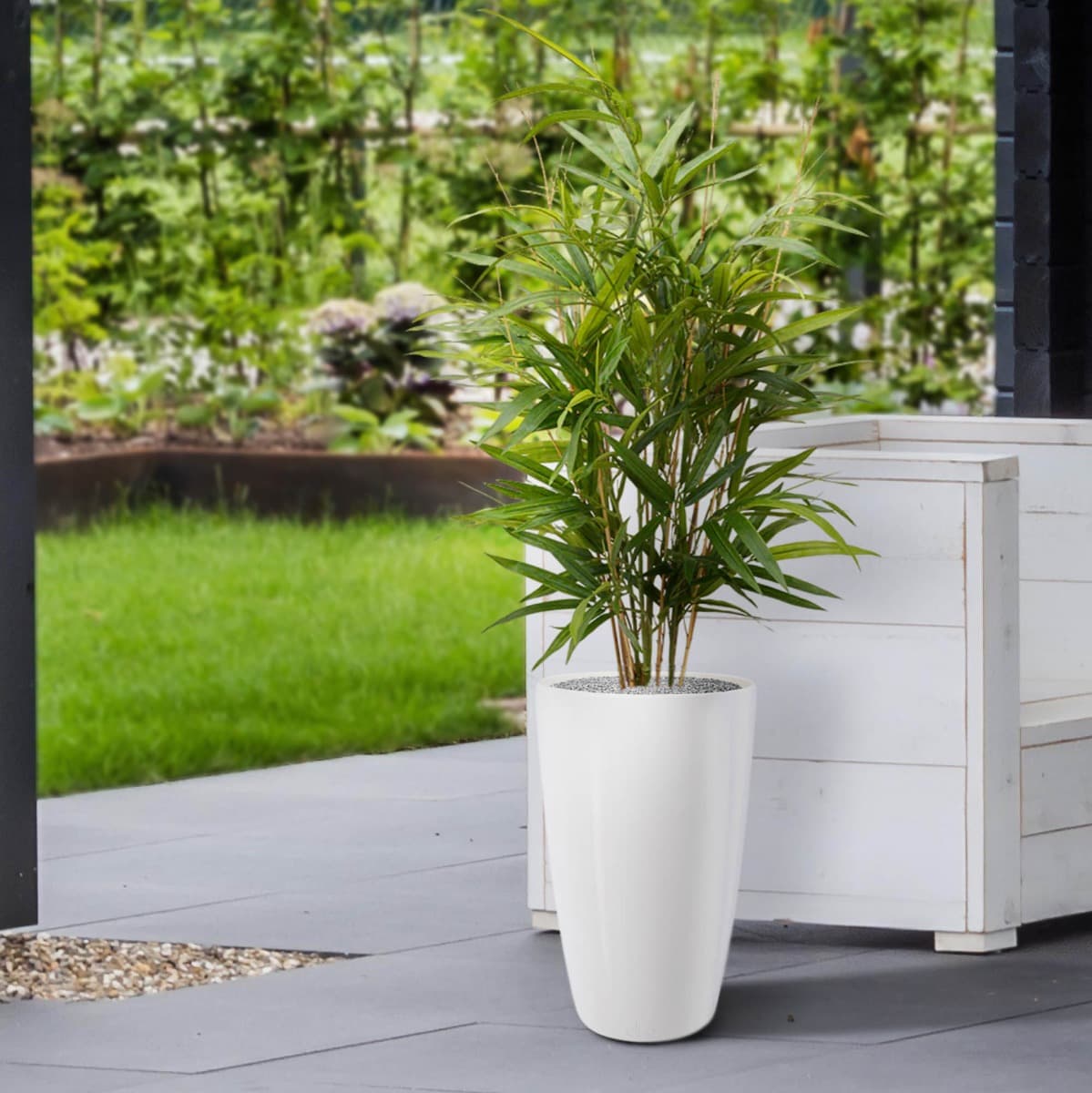 Planta artificial de bambu real 70cm - verde