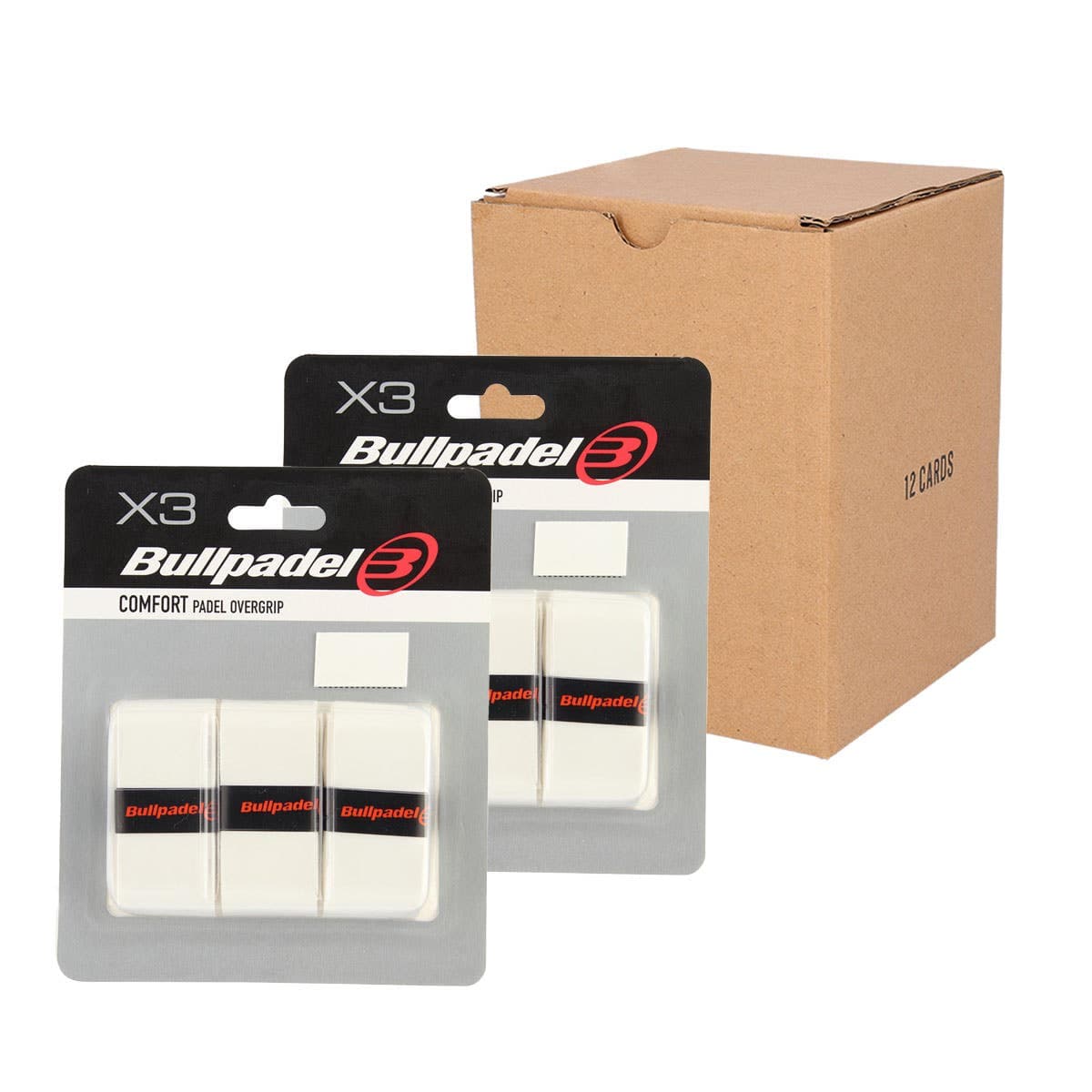Box Overgrip Bullpadel Gb1200 White 12pc