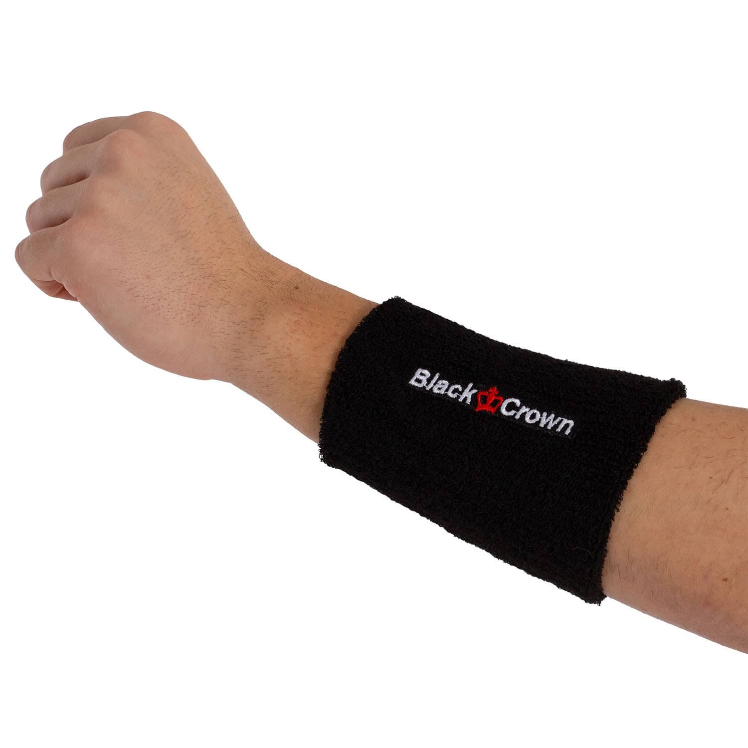 Black Crown Long Wristband Black