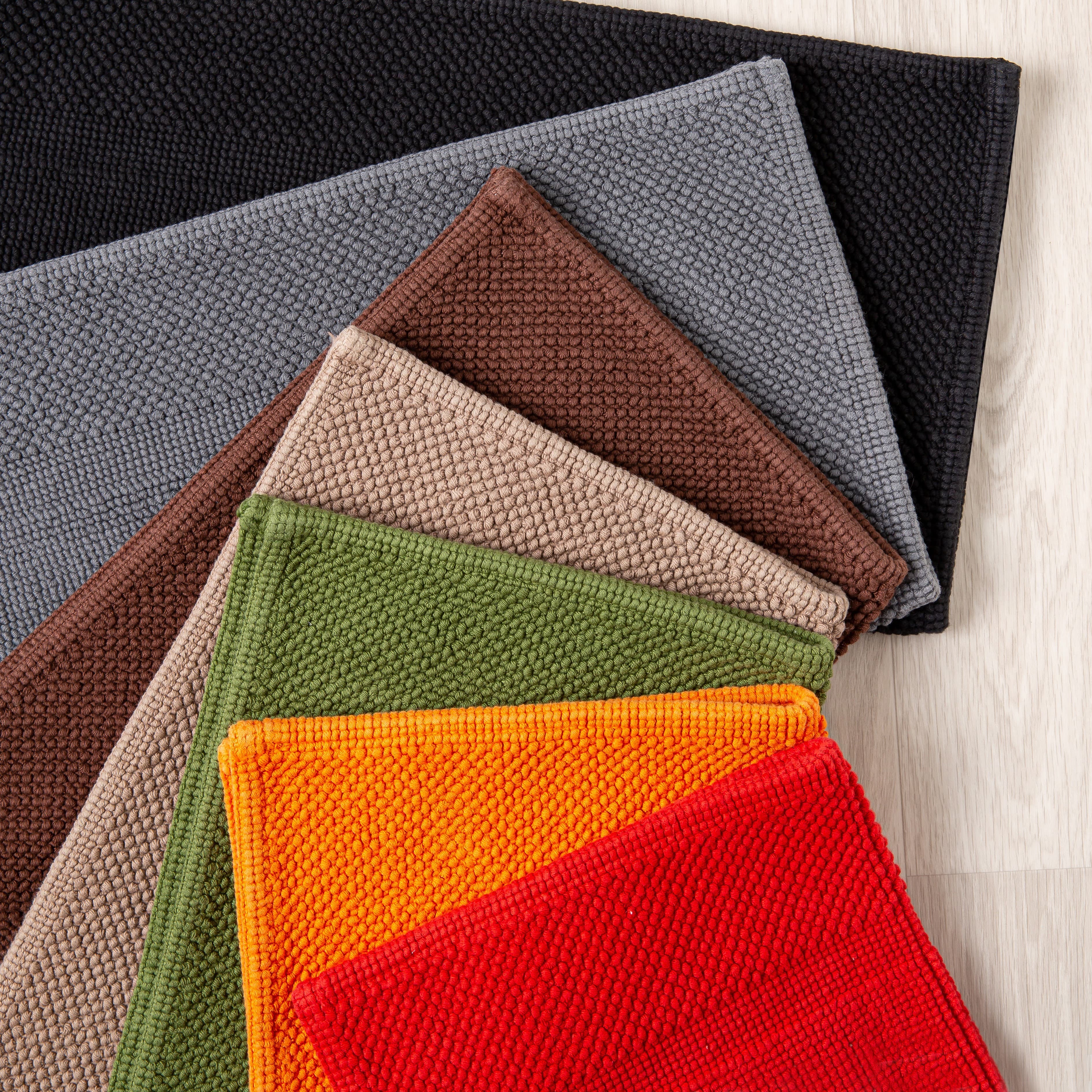 Tapete de banho 100% algodão 1500 gr./m2 LOFTY Bath Mat - Lasa Home: Vermelho 60x60 cm