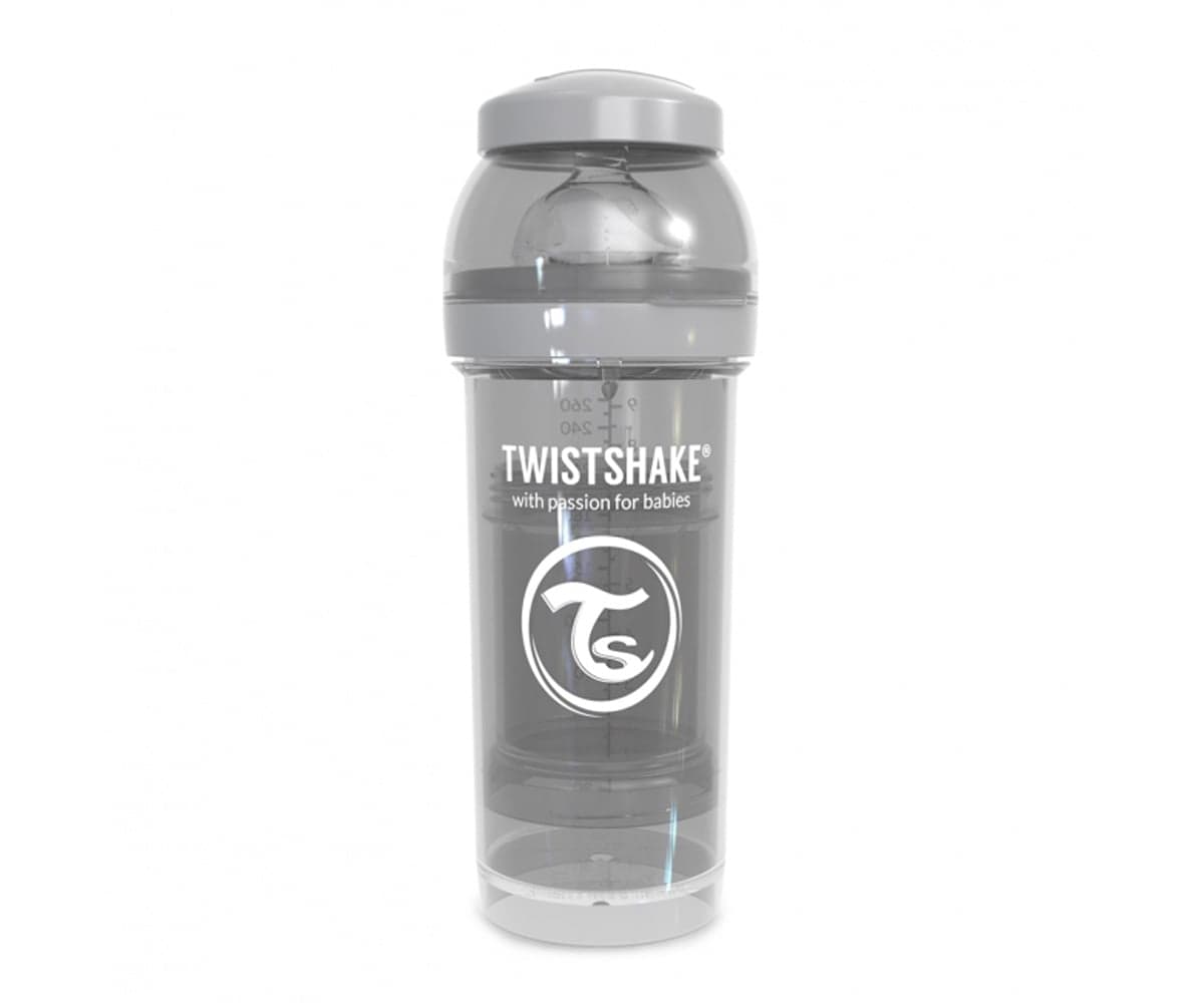 Twistshake Biberão Anticólica Pastel Cinza 260ml