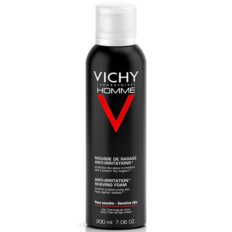 Vichy Uomo Schiuma da Barba Delicata per Pelle Sensibile 200 ml