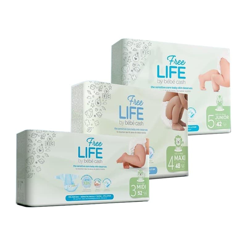 Freelife By Bebecash Junior Pannolini 11-25 Kg 42 Pezzi