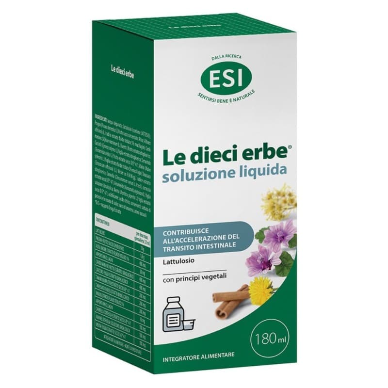 Esi Le Dieci Erbe Integratore Alimentare per la Regolarità del Tratto Intestinale 180 ml