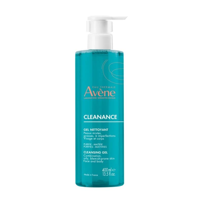 Avene Cleanance Gel Detergente Viso per Acne 400ml