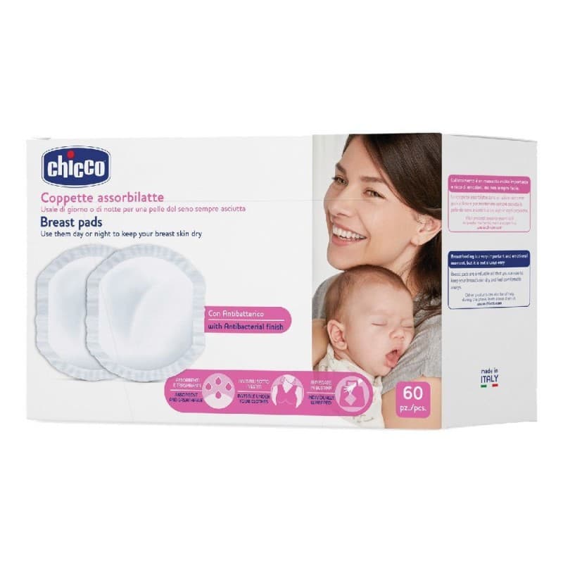 Chicco Coppette Assorbilatte Chicco Protezione Antibatterica 60 Coppette