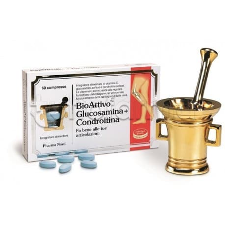 Bioattivo Glucosamina Condroitina Integratore Ossa e Cartilagini 60 Compresse