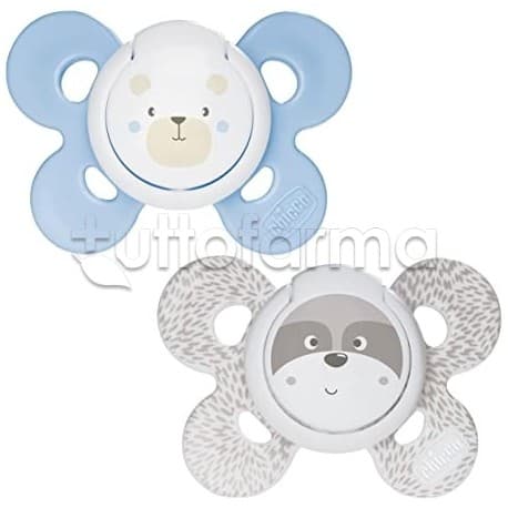 Chicco Physioforma Comfort Ciuccio in Silicone per Bimbo 0-6 mesi 2 pezzi 0-6 mesi