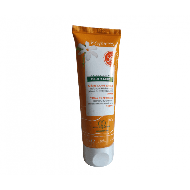 Klorane Les Polysianes Crema Solare Viso Sublime SPF50+ 50ml