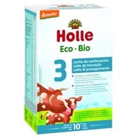 3 x Leite de transição 3 vaca Bio 10m+ 600 g de pó - Holle